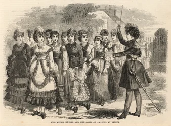 Miss Minnie Hansel und ihr Amazonenkorps in Berlin