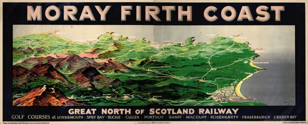 Moray Firth Küste, Plakatwerbung für die GNSR
