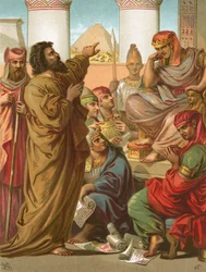 Moses und Aaron vor dem Pharao