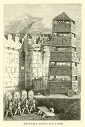 Beweglicher Turm für Belagerung