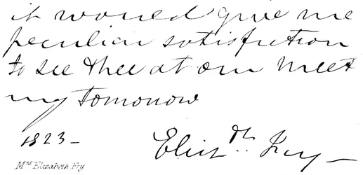 Mrs. Elizabeth Fry