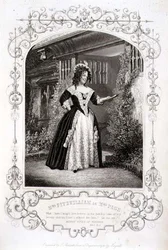 Mrs. Fitzwilliam als Mrs. Page, Akt II Szene 1, in 