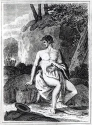Mungo Park in Afrika, eine Illustration aus 