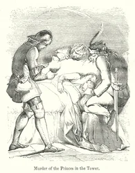Mord an den Prinzen im Turm (Gravur)