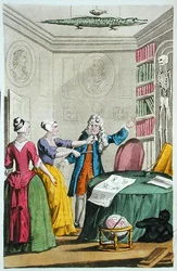 Nan Holland und Tristram Savage berauben Dr. Trotter in Moorfields, Illustration aus 