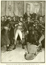Napoleons Coup de Main: Szene in der Halle der Alten