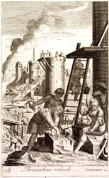 Nehemia beim Wiederaufbau der Mauern Jerusalems