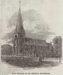 Neue Kirche von St. Seiriol, Holyhead (Stich)