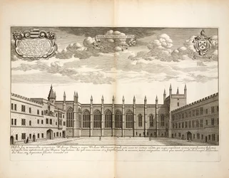 New College, Tafel 20 aus Oxonia Illustrata von David Loggon, Oxford 1675