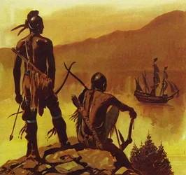 Neu-Frankreich hatte nur wenige Einwohner außer den einheimischen Indianern