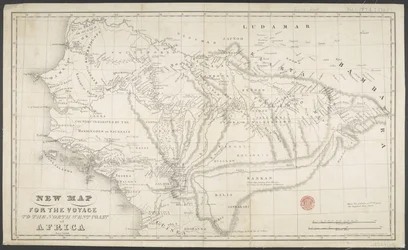 Neue Karte für die Reise zur Nordwestküste Afrikas, Anno, gezeichnet und gedruckt von Dean & Munday
