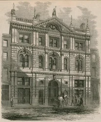 Neu errichtete Büros der Peninsular and Oriental Steam Navigation Company, Leadenhall Street, London