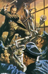 Nikola Tesla zerstört seine Maschine