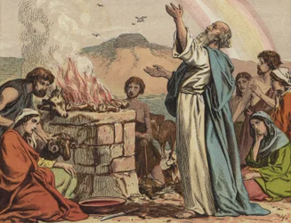 Noahs Opfer nach der Sintflut