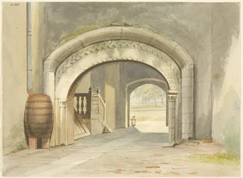 Normannischer Torbogen, Abtsunterkünfte, der Kathedrale von Bristol