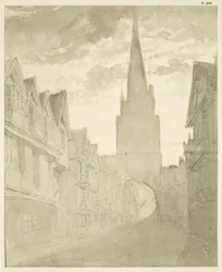 Nordansicht der St. Mary Redcliffe Kirche von der Redcliffe Street