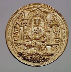 Vorderseite des Siegels von Heinrich VIII. (1491-1547)