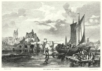 Alte Brücke in Angers