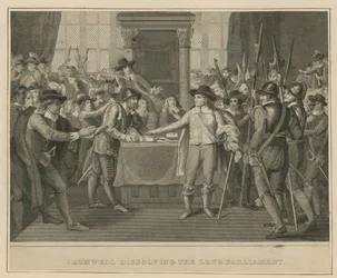 Oliver Cromwell löst das Lange Parlament auf