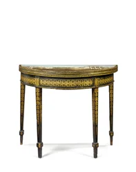Einer von einem Paar George III Teetische, möglicherweise irisch, ca. 1780