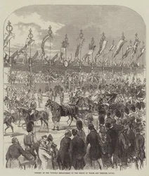 Eröffnung des Victoria Embankment durch den Prinzen von Wales und Prinzessin Louisa