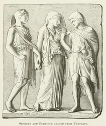 Orpheus und Eurydike steigen aus dem Tartarus auf