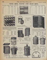 Seite aus dem Katalog der Army and Navy Stores