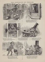 Seite aus The British Working Man or One Who Does Not Believe In Him (Gravur)