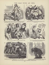 Seite aus The British Working Man or One Who Does Not Believe In Him (Gravur)
