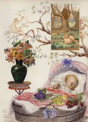 Seite aus einem spätviktorianischen Sammelalbum