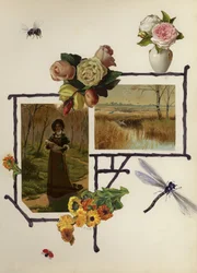 Seite aus einem spätviktorianischen Sammelalbum