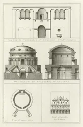 Palast und Mausoleum von Theoderich in Ravenna, Italien, 5. und 6. Jahrhundert