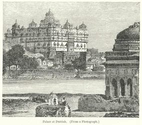 Palast in Duttiah (Gravur)