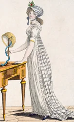 Pariser Kleid, aus Ladys Magazine, 1802