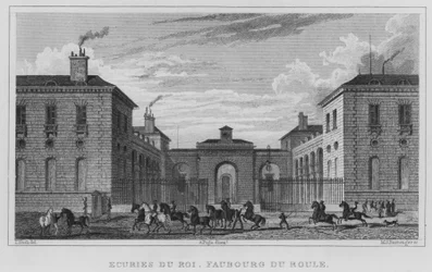 Paris, Ecuries Du Roi, Faubourg Du Roule (Gravur)