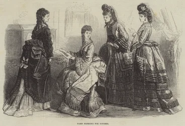 Pariser Mode für Oktober (Gravur)