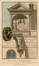 Teil der Kirche St Dunstan im Westen; St Dunstans Kirche, Fleet Street, London