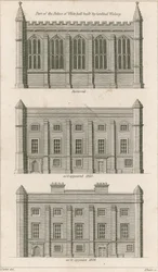 Teil des Palastes von Whitehall, gebaut von Kardinal Wolsey