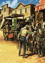 Passagiere beginnen ihre Reise durch Amerika