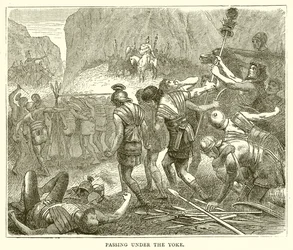 Unter dem Joch hindurchgehen