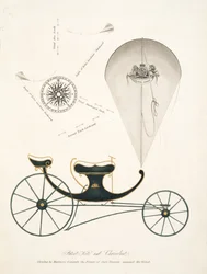 Patentdrachen und Chervolant aus "Die Aeropleustische Kunst oder Navigation in der Luft, durch die Verwendung von Drachen oder Auftriebssegeln, veröffentlicht 1827