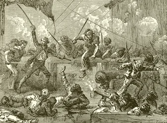 Paul Jones entert die Serapis