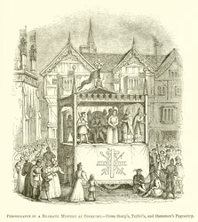 Aufführung eines dramatischen Mysteriums in Coventry