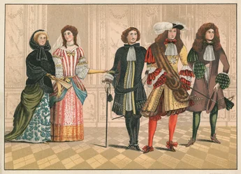 Personen von Rang, möglicherweise Deutsche, ca. 1680 (Chromolithografie)