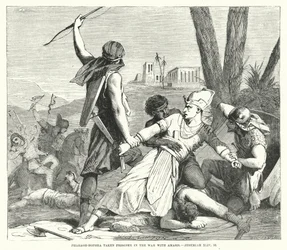 Pharao-Hophra gefangen im Krieg mit Amasis, Jeremia XLIV, 30 (Gravur)