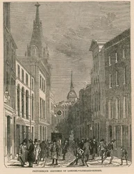Malerische Skizzen von London - Lombard Street
