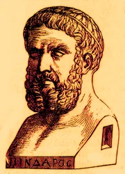 Pindar, Illustration aus Die Illustrierte Geschichte der Welt, veröffentlicht um 1880