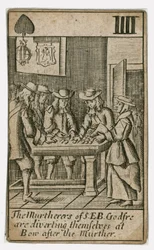 Popish Plot Spielkarte (Gravur)