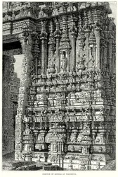 Teil des Gopura in Tirupetty (Gravur)