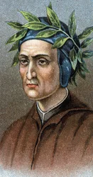 Porträt von Dante Alighieri (1265-1321), italienischer Dichter - Aus der Serie „Leaders of Men“